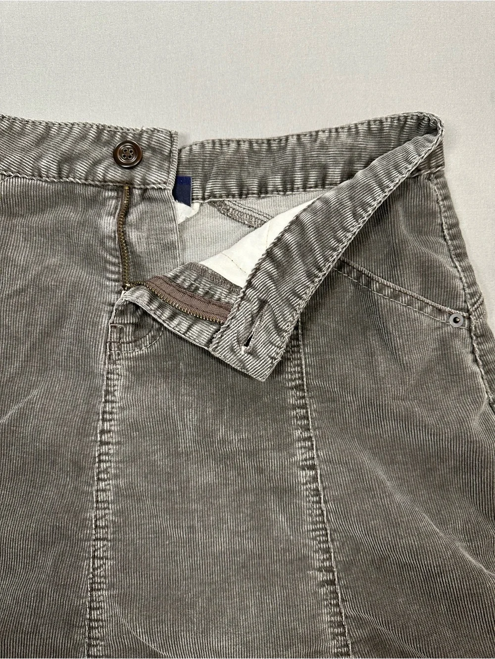GAP Y2K (2004) Corduroy A-Line Skirt - Womens 6